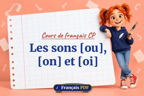 Les sons [ou], [on] et [oi] : cours de français cp, illustration Français PDF