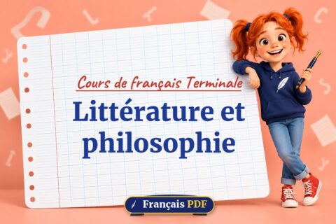 Littérature et philosophie : cours de français terminale, illustration Français PDF