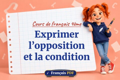 Exprimer l’opposition et la condition : cours de français 4ème, illustration Français PDF