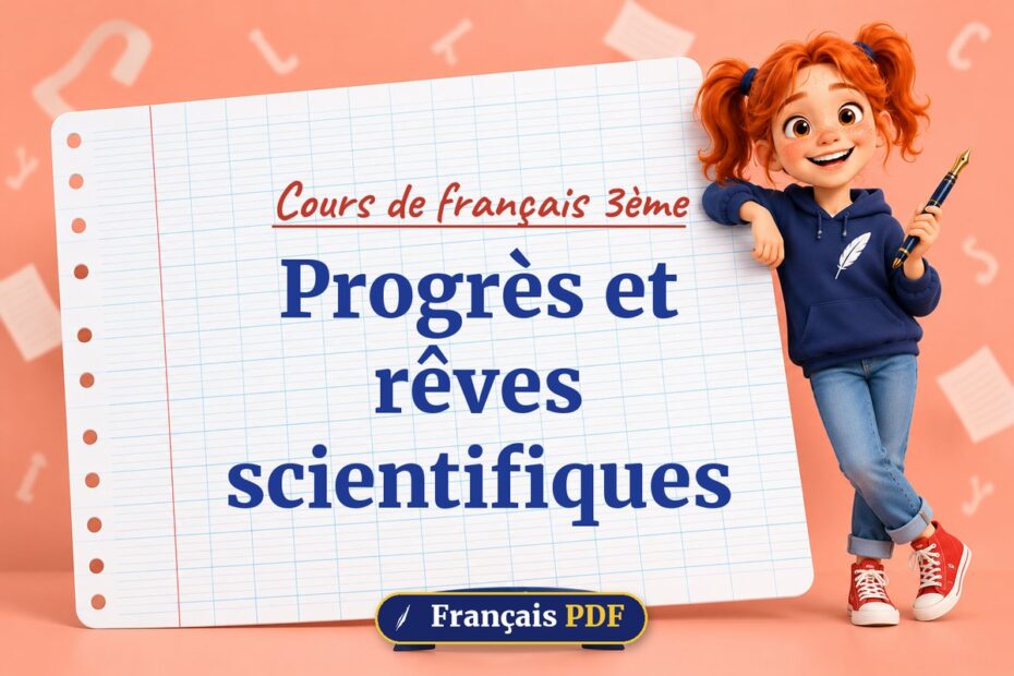 Progrès et rêves scientifiques : cours de français 3ème, illustration Français PDF