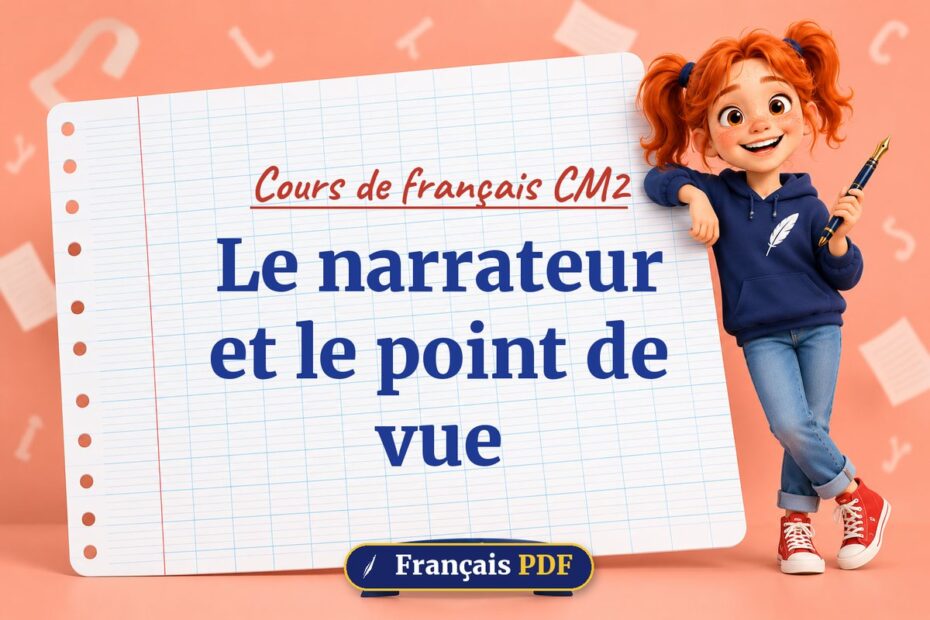 Le narrateur et le point de vue : cours de français cm2, illustration Français PDF