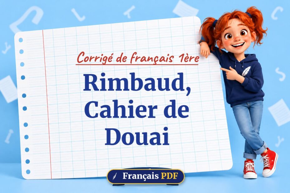 Rimbaud, Cahier de Douai : corrigé de français 1ère, illustration Français PDF