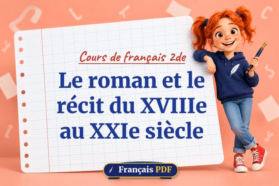 Le roman et le récit du XVIIIe au XXIe siècle : cours de français 2de, illustration Français PDF