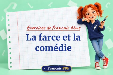 La farce et la comédie : exercices de français 6ème, illustration Français PDF
