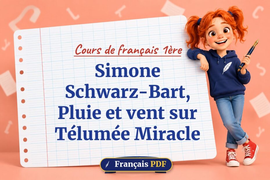 Simone Schwarz-Bart, Pluie et vent sur Télumée Miracle : cours de français 1ère, illustration Français PDF