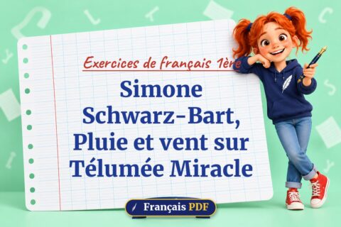 Simone Schwarz-Bart, Pluie et vent sur Télumée Miracle : exercices de français 1ère, illustration Français PDF