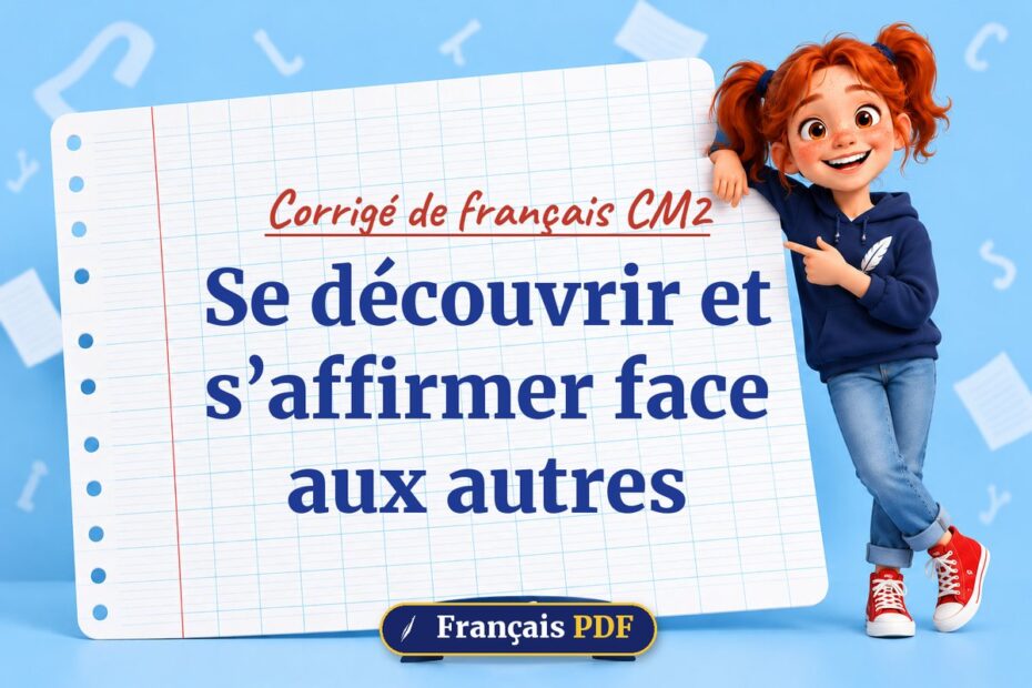 Se découvrir et s’affirmer face aux autres : corrigé de français cm2, illustration Français PDF