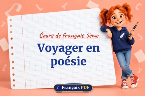 Voyager en poésie : cours de français 5ème, illustration Français PDF