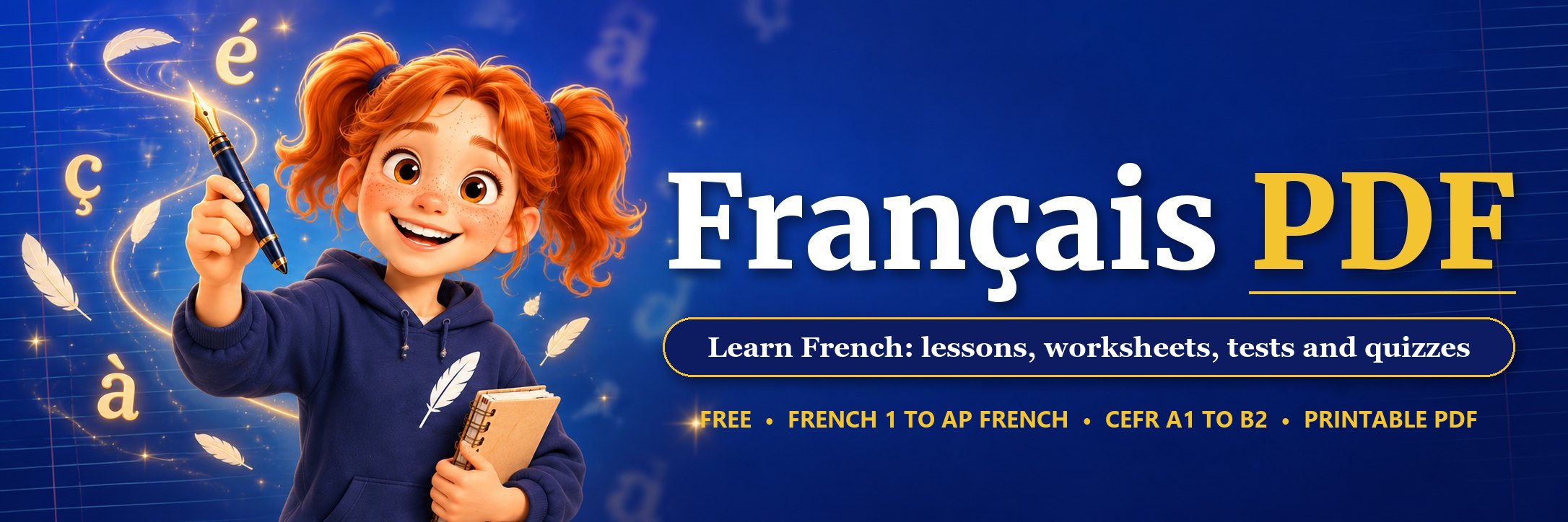 Français PDF – learn French with free lessons, worksheets, tests and quizzes