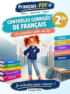 Jaquette du livre : Contrôles corrigés de français 2de