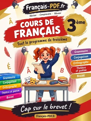 Jaquette du livre : Cours de français 3ème