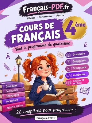 Jaquette du livre : Cours de français 4ème