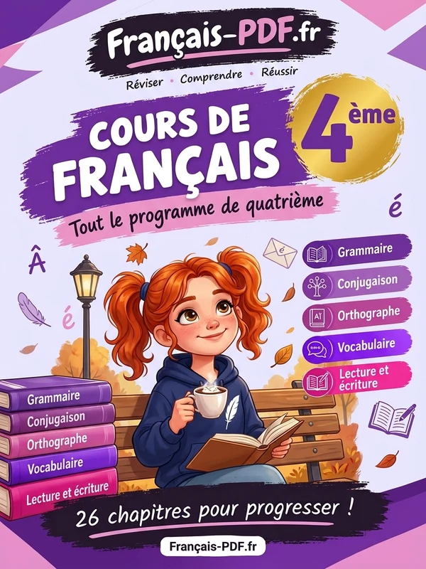 Jaquette du livre : Cours de français 4ème