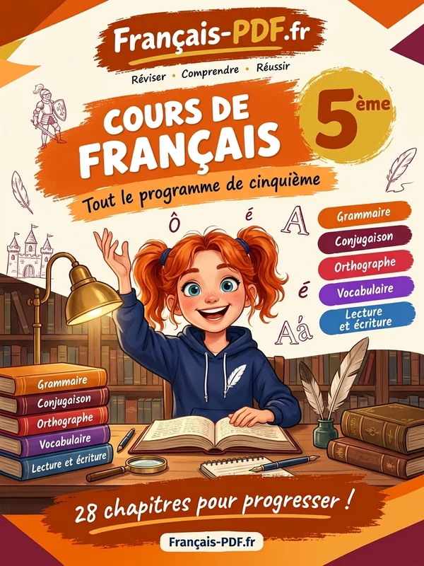 Jaquette du livre : Cours de français 5ème