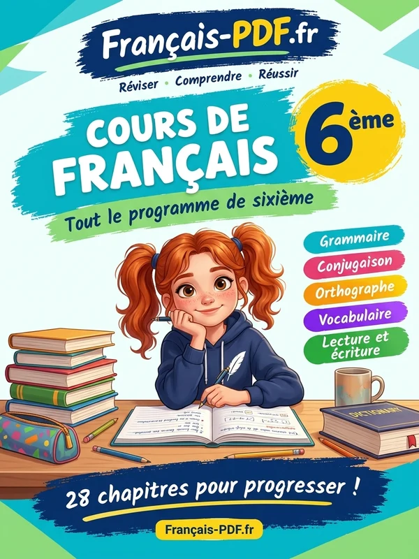 Jaquette du livre : Cours de français 6ème
