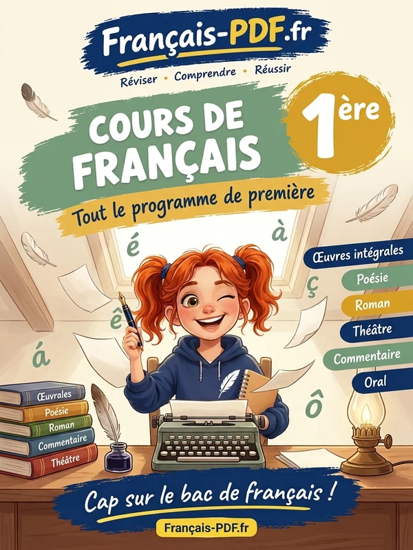 Jaquette du livre : Cours de français 1ère