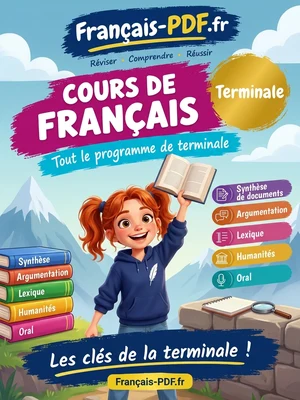 Jaquette du livre : Cours de français Terminale