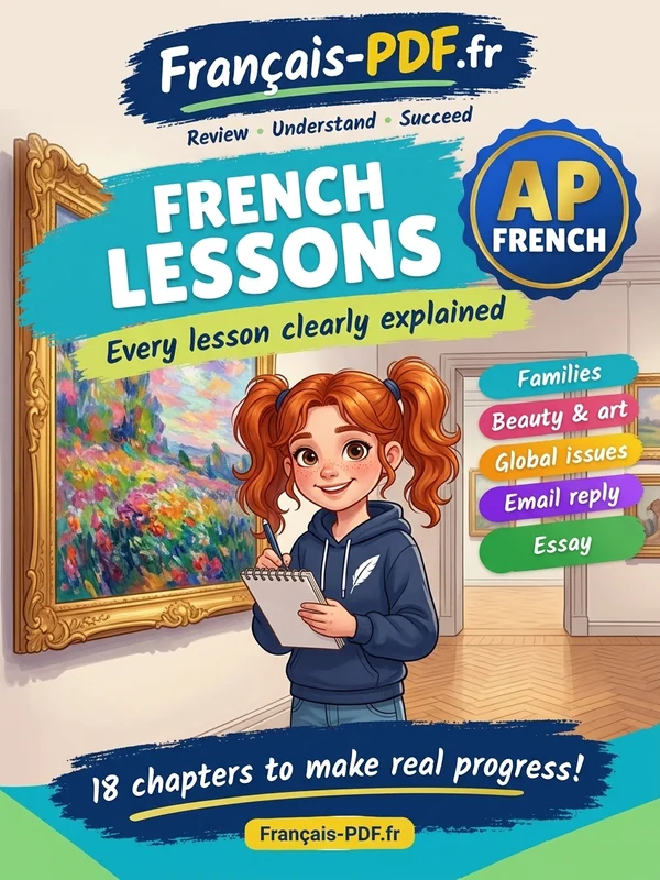 Book cover: AP French lessons explained in English