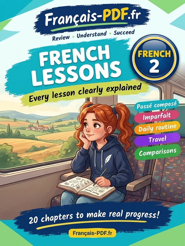 Book cover: French 2 lessons explained in English