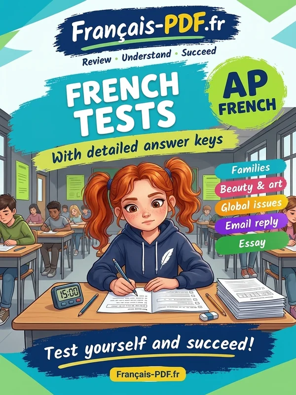 Book cover: AP French tests with answer keys