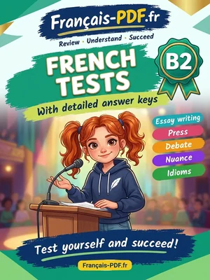 Book cover: French B2 tests with answer keys