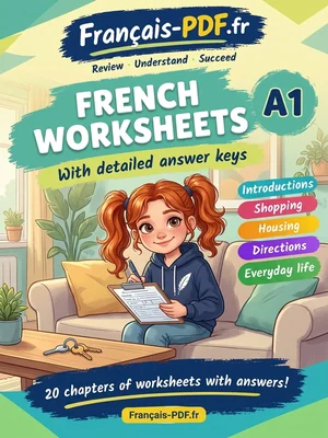 PDF book: French A1 worksheets with answer keys