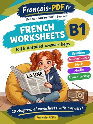 PDF book: French B1 worksheets with answer keys