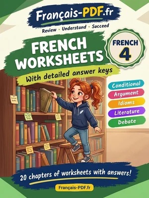 PDF book: French 4 worksheets with answer keys