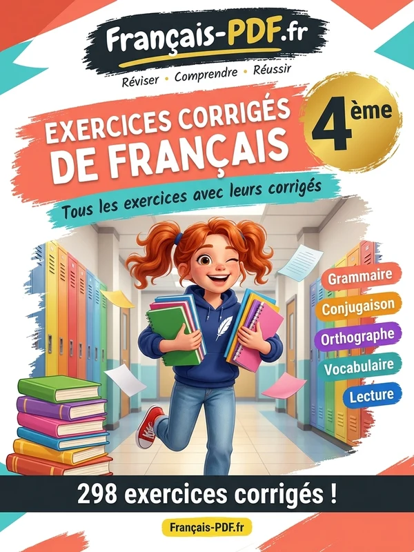 Jaquette du livre : Exercices corrigés de français 4ème