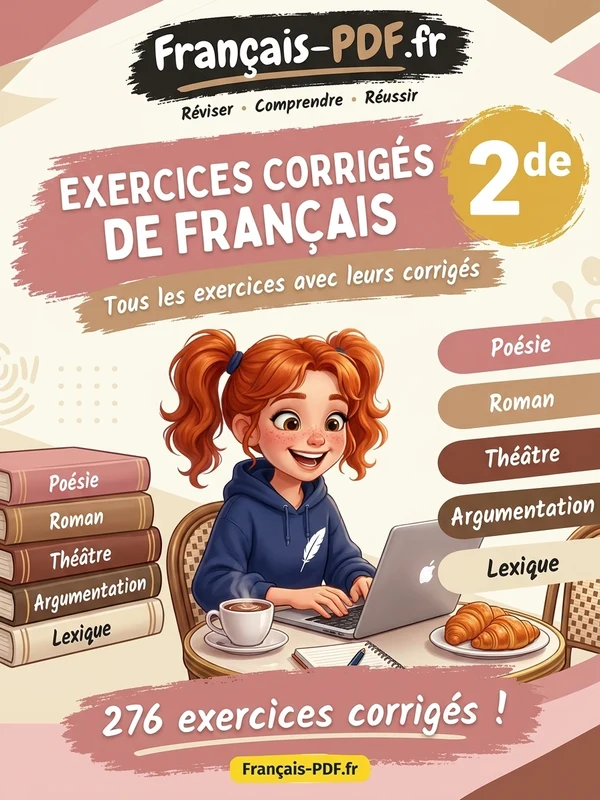 Jaquette du livre : Exercices corrigés de français 2de