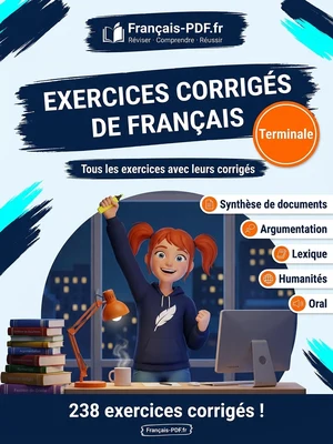 Jaquette du livre : Exercices corrigés de français Terminale