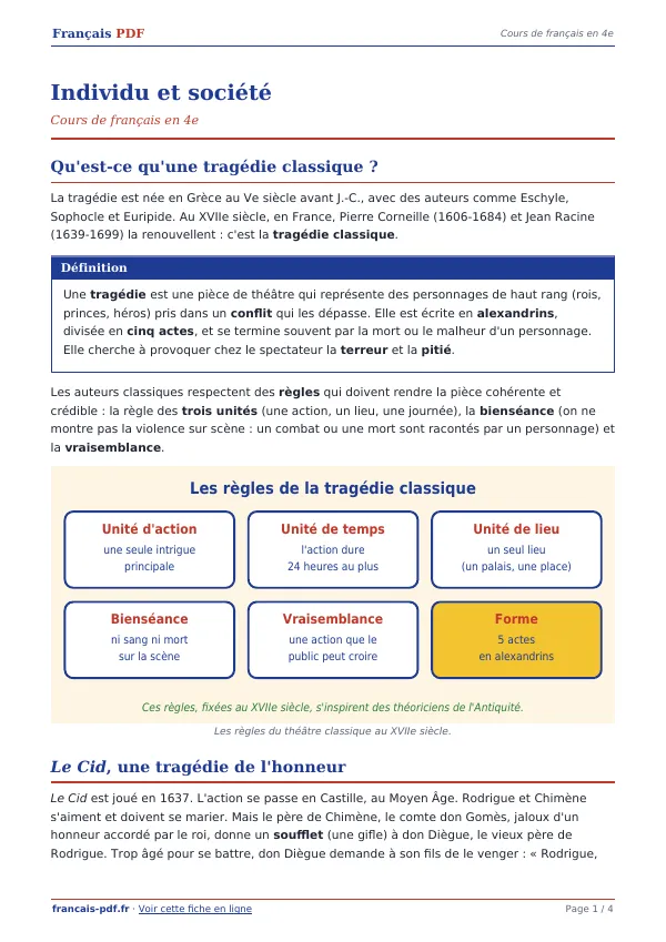 Cours « Individu et société » en PDF